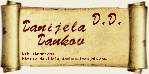 Danijela Dankov vizit kartica
